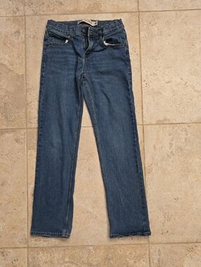 Boys Size 14 Levi's Performance 514 Straight Blue Denim Jeans